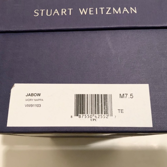 Stuart Weitzman Jabow White Ivory Nappa Leather Tassel Flat Heels Sandals 7.5 - Picture 11 of 11